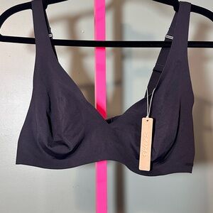 Skims Seamless Black Bralette